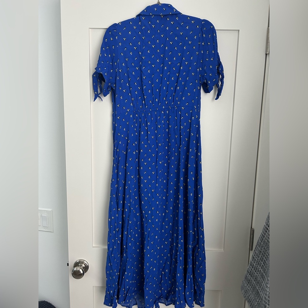 Hatch Royal Blue Maternity Dress - Medium - Picture 4 of 4